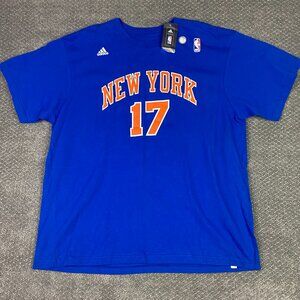Jeremy Lin New York Knicks T Shirt Men's 2XL Adidas NWT